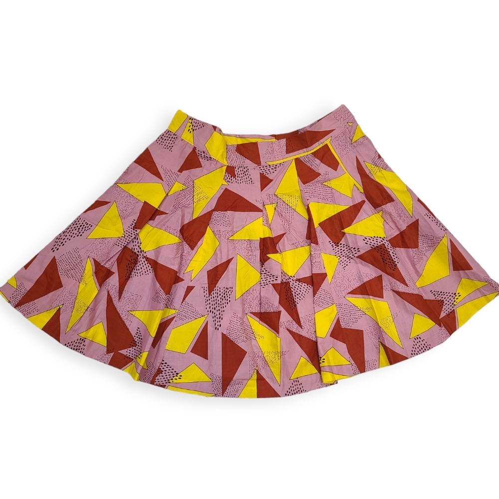 Francis + Benedict Sz L Geometric Triangle Skirt